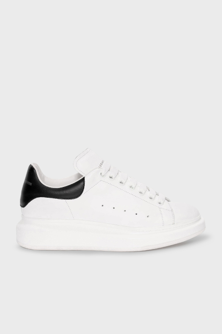 Mcqueen % 100 Deri Sneaker Erkek Ayakkabı 553680WHGP5 9061 BEYAZ-SİYAH - 1