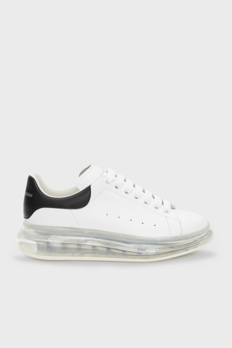 Mcqueen % 100 Deri Sneaker Erkek Ayakkabı 604232WHX98 9061 BEYAZ-SİYAH - 1