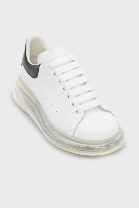 Mcqueen % 100 Deri Sneaker Erkek Ayakkabı 604232WHX98 9061 BEYAZ-SİYAH - 2