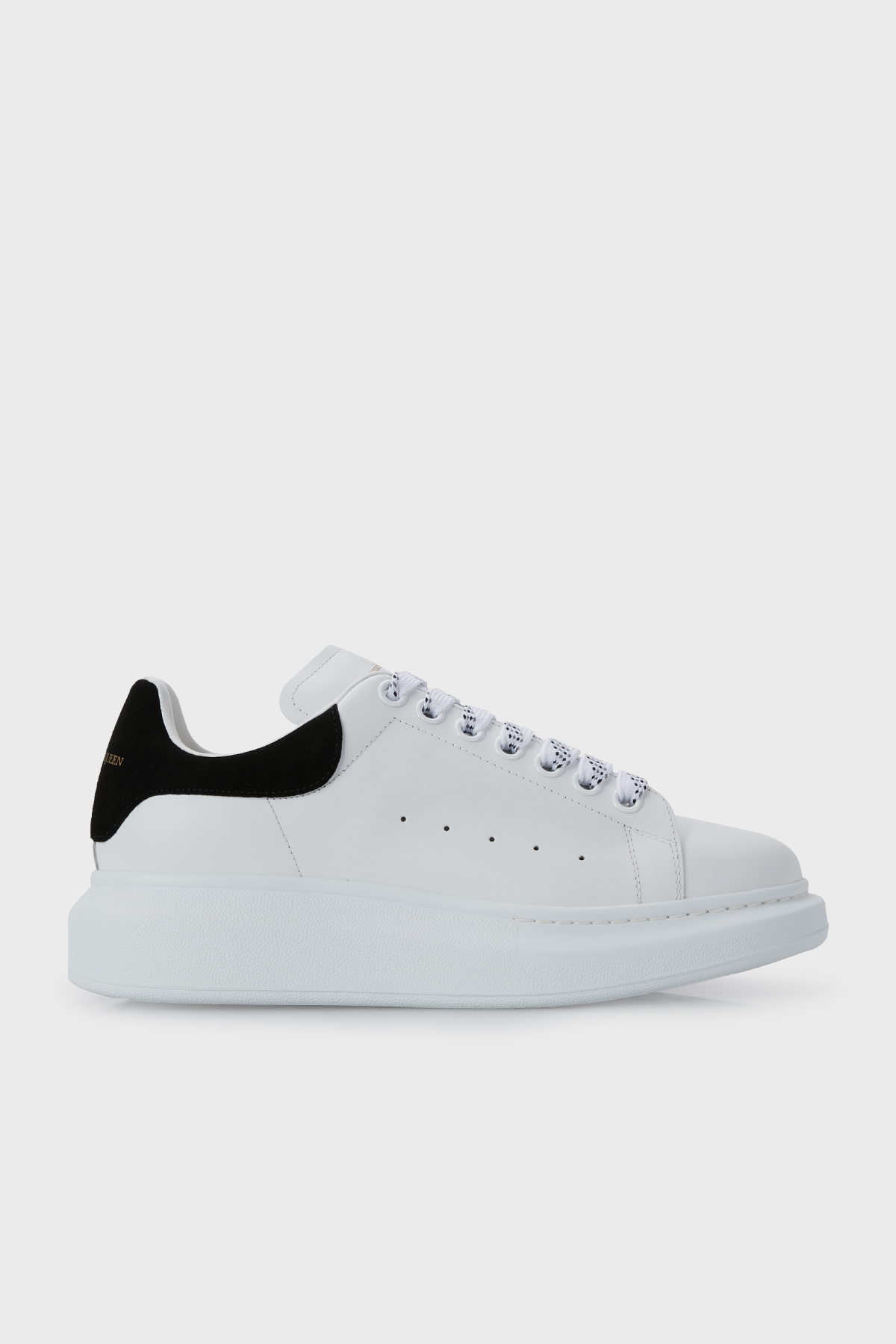 Mcqueen Logolu Hakiki Deri Sneaker Kadın Ayakkabı 553770WHGP7 9061 BEYAZ-SİYAH