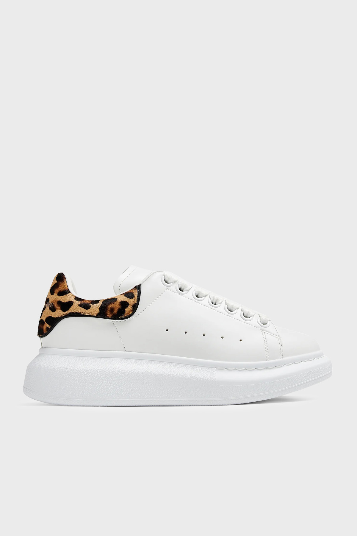 Mcqueen Logolu Hakiki Deri Sneaker Kadın Ayakkabı 718139WIFTI 9316 BEYAZ