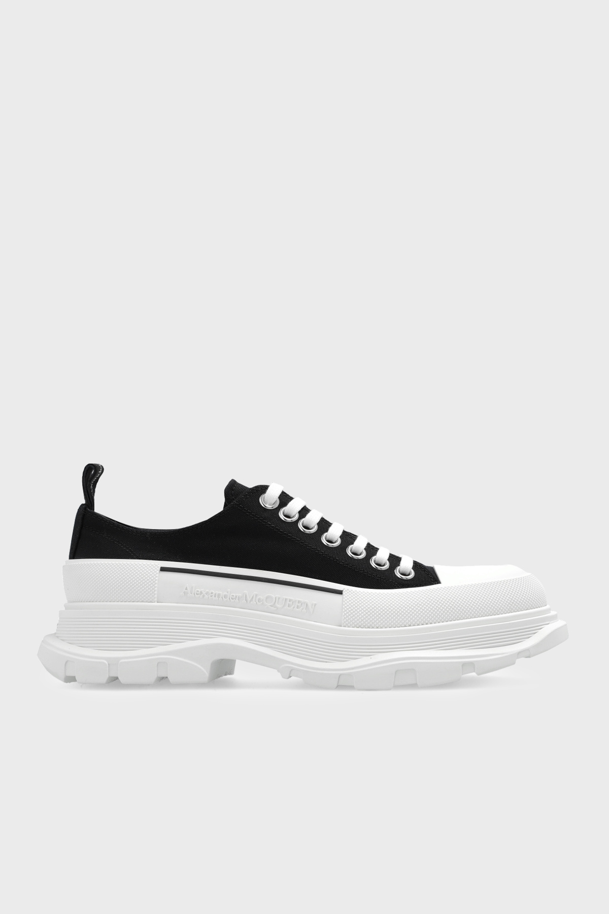Mcqueen Sneaker Kadın Ayakkabı 697072 W4MV2 1070 SİYAH-BEYAZ