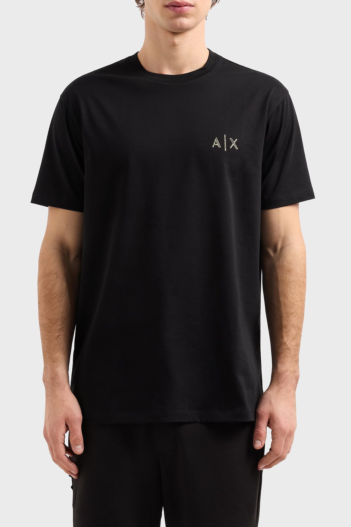 Armani Exchage % 100 Pamuk Regular Fit Bisiklet Yaka Erkek T Shirt XM000327 AF10364 UC001 SİYAH