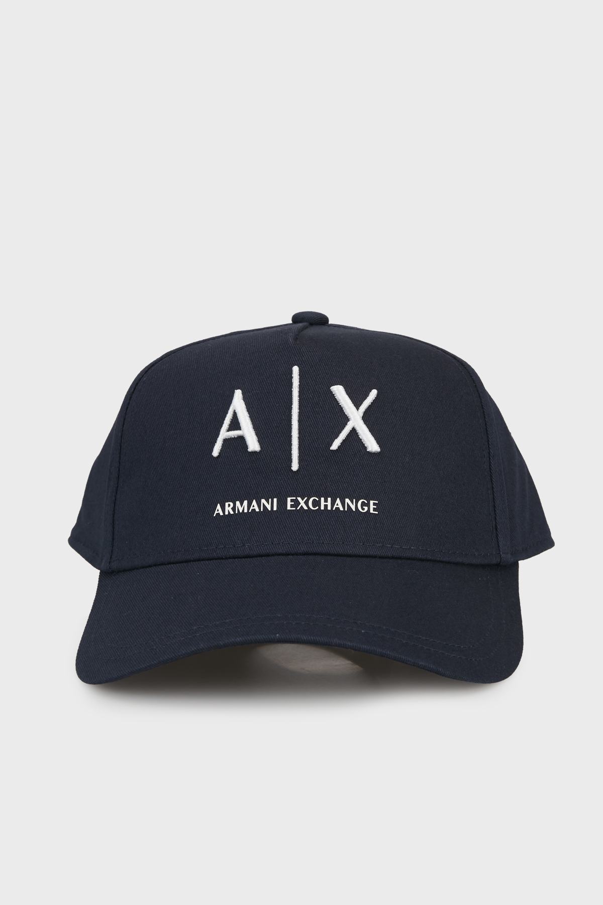 Armani Exchange % 100 Pamuk Logolu Erkek Şapka XM002696 AF15502 MB106 Lacivert Beyaz