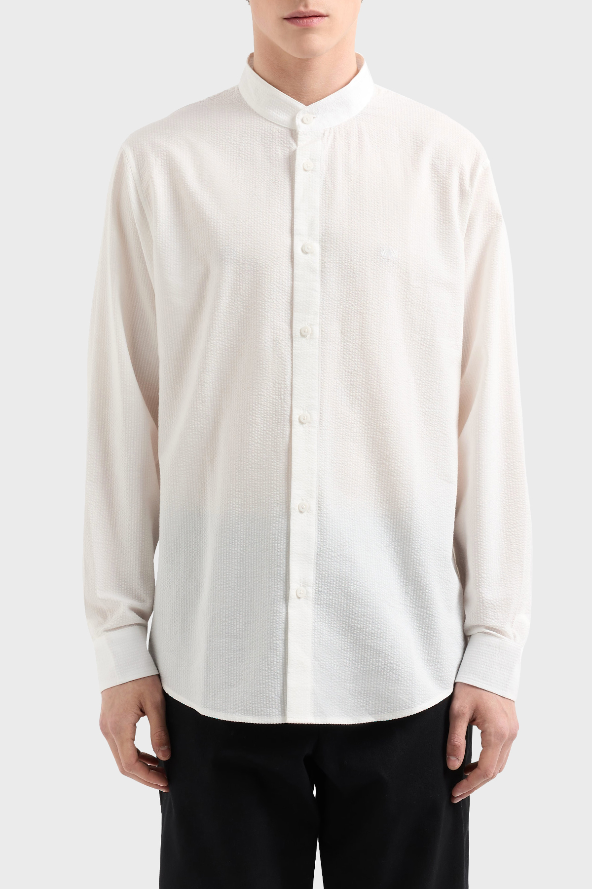 Armani Exchange % 100 Pamuk Regular Fit Erkek Gömlek XM000429 AF13141 U0009 BEYAZ