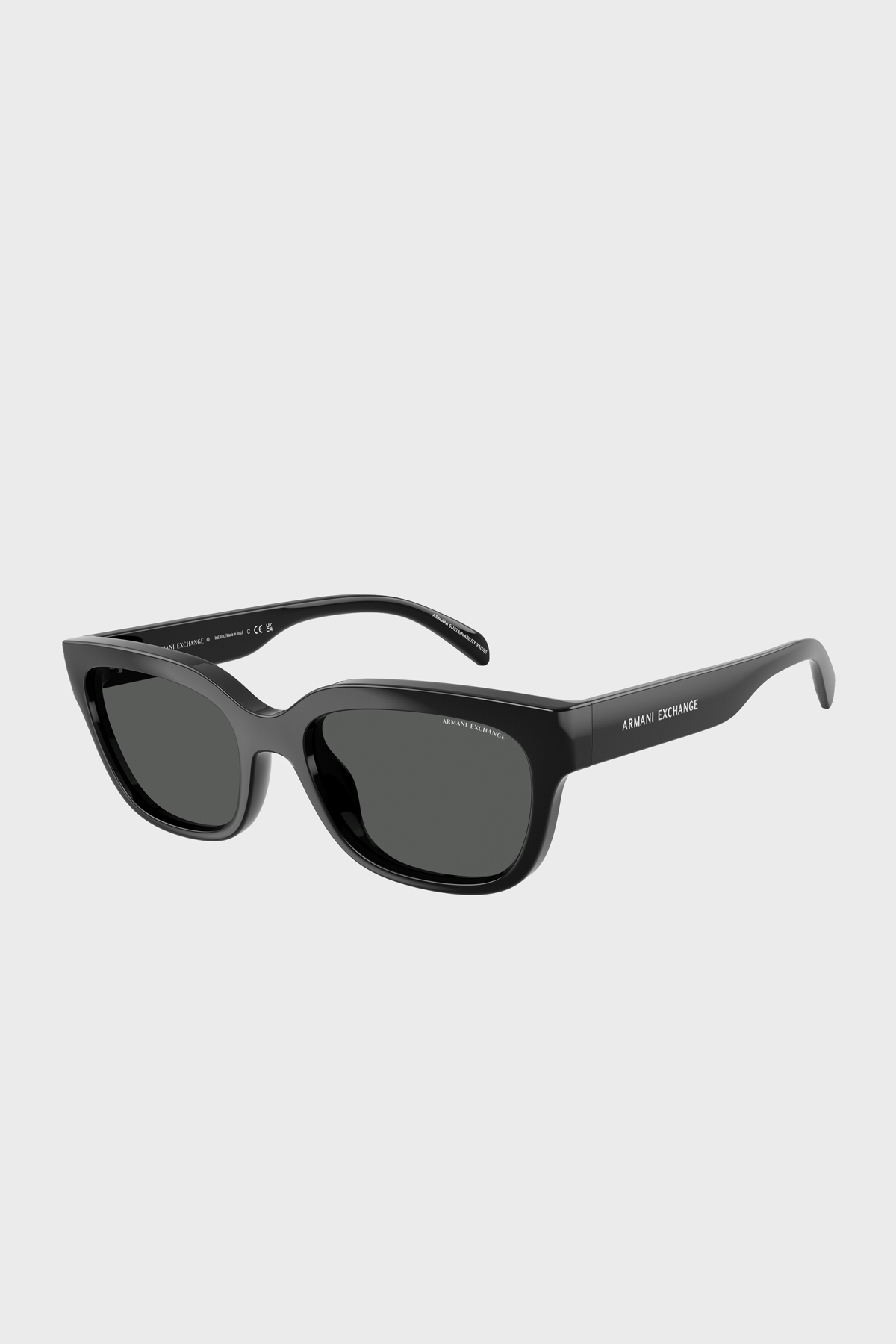 Armani Exchange Asimetrik Güneş Kadın Gözlük 0AX4155SU 815887 54 Parlak Siyah-Koyu Gri