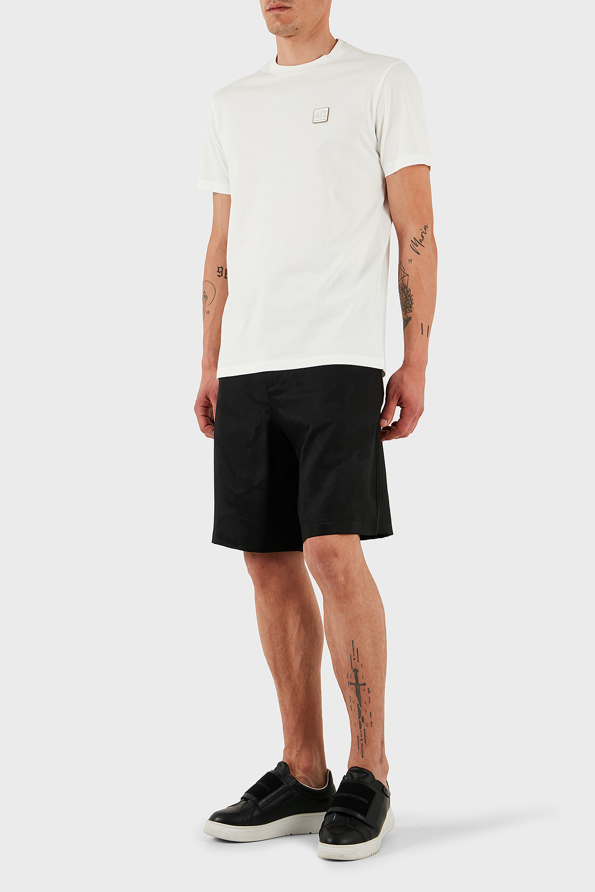 Armani Exchange Astarlı Regular Fit Normal Bel Cepli Erkek Short XM000396 AF13170 FC038 SİYAH