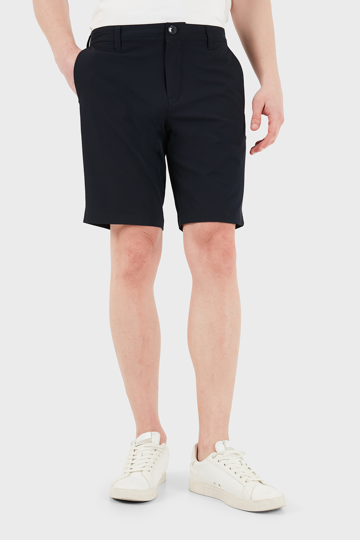 Armani Exchange Cepli Slim Fit Chino Erkek Short 8NZS49 ZNYZZ 1583 LACİVERT