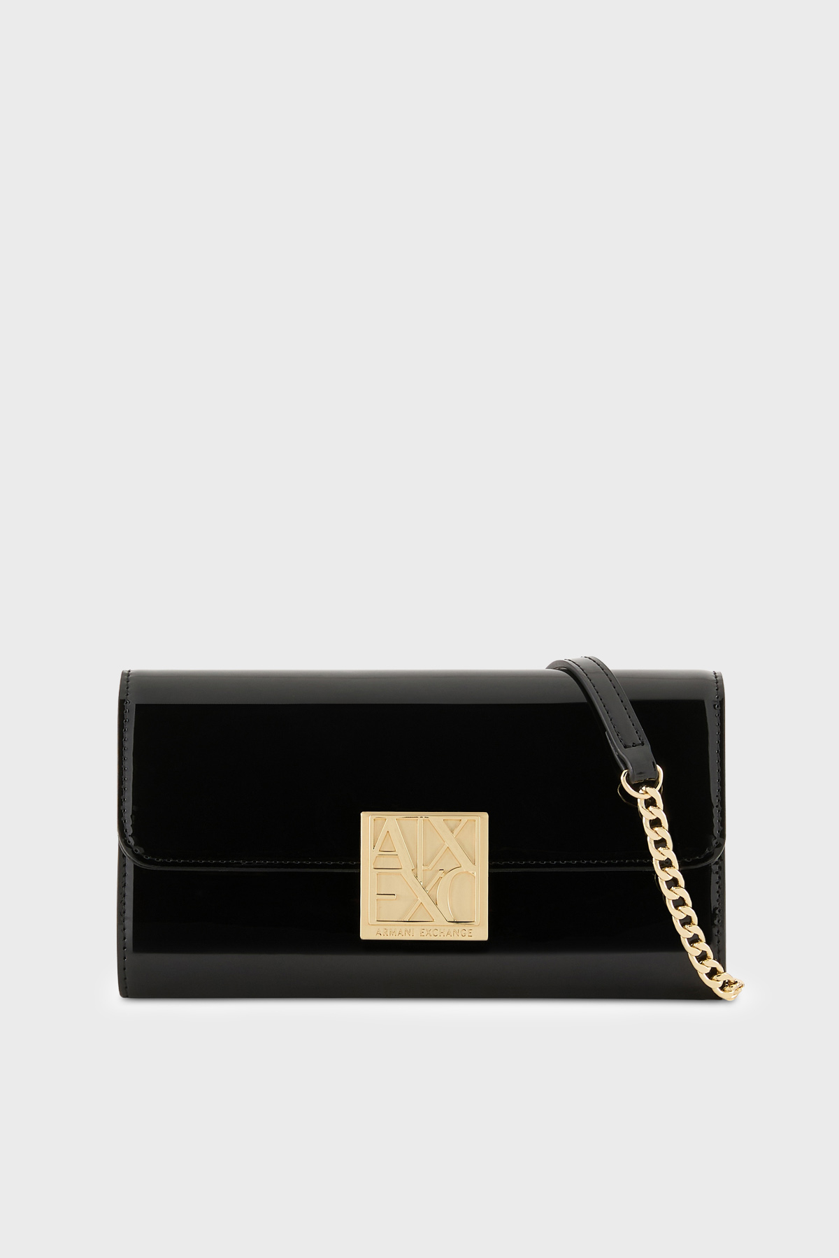 Armani Exchange Çıkarılabilir Zincir Askılı Portföy Kadın Cüzdan XW000358 AF21362 UC001 SİYAH
