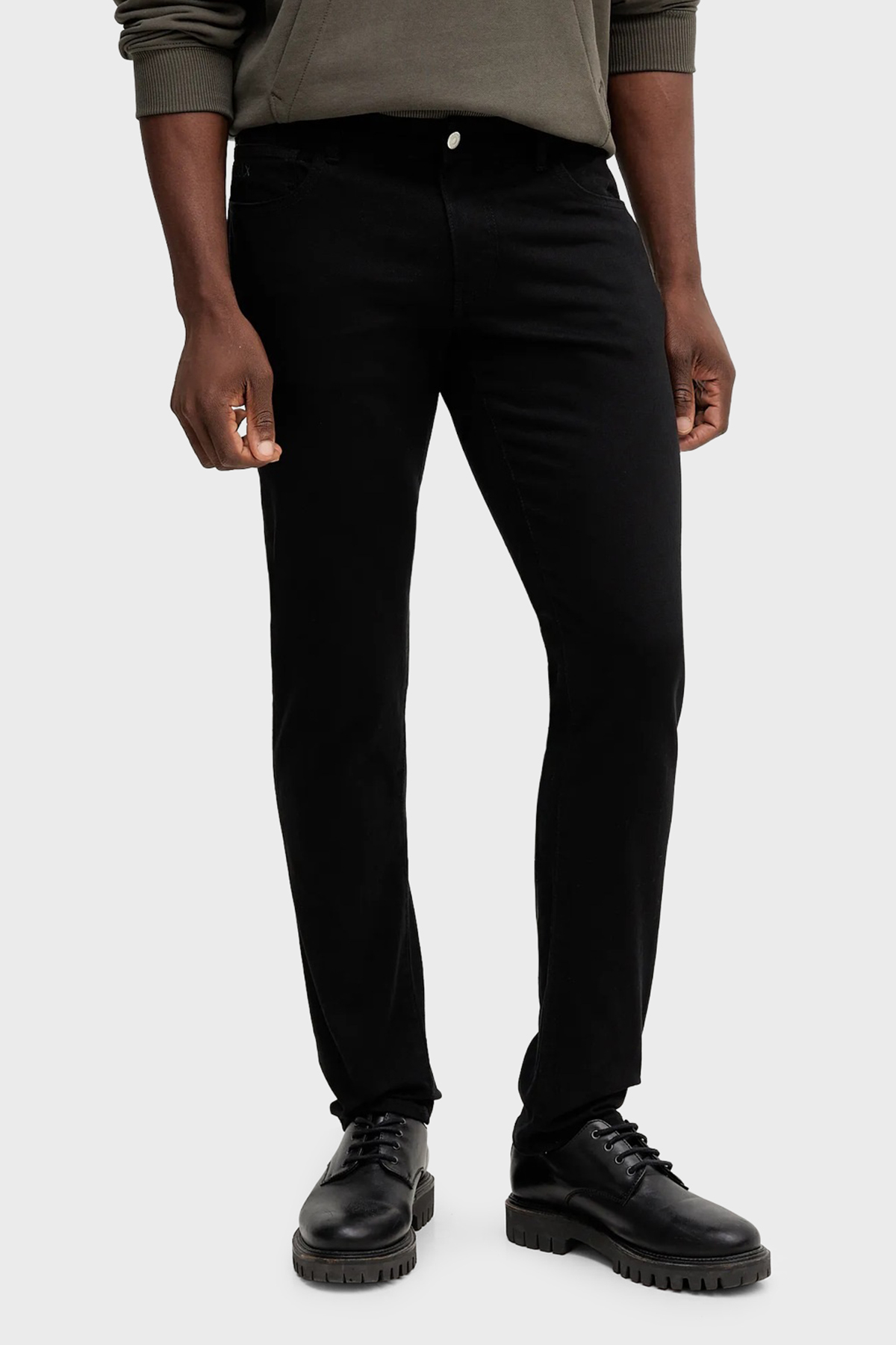 Armani Exchange Esnek Kumaş Pamuklu Slim Fit Dar Paça Jeans Erkek Kot Pantolon XM001512 AF14267 UC001 SİYAH