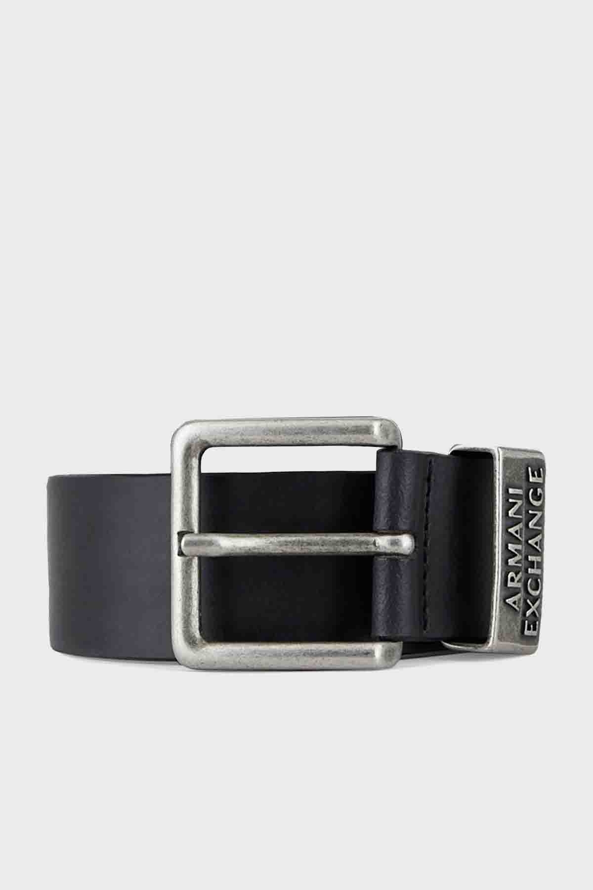 Armani Exchange % 100 Hakiki Deri Erkek Kemer 951186 CC528 00020 SİYAH