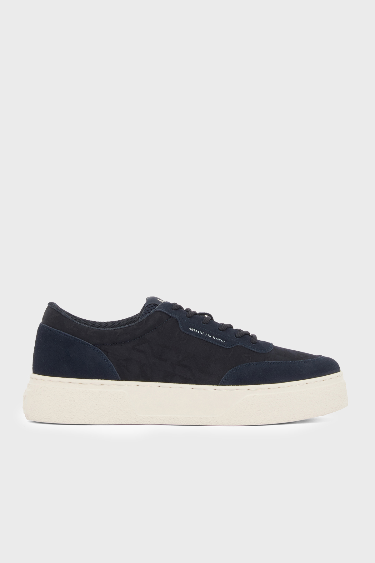 Armani Exchange Hakiki Deri Logolu Sneaker Erkek Ayakkabı XM002626 AF24947 ZB004 LACİVERT