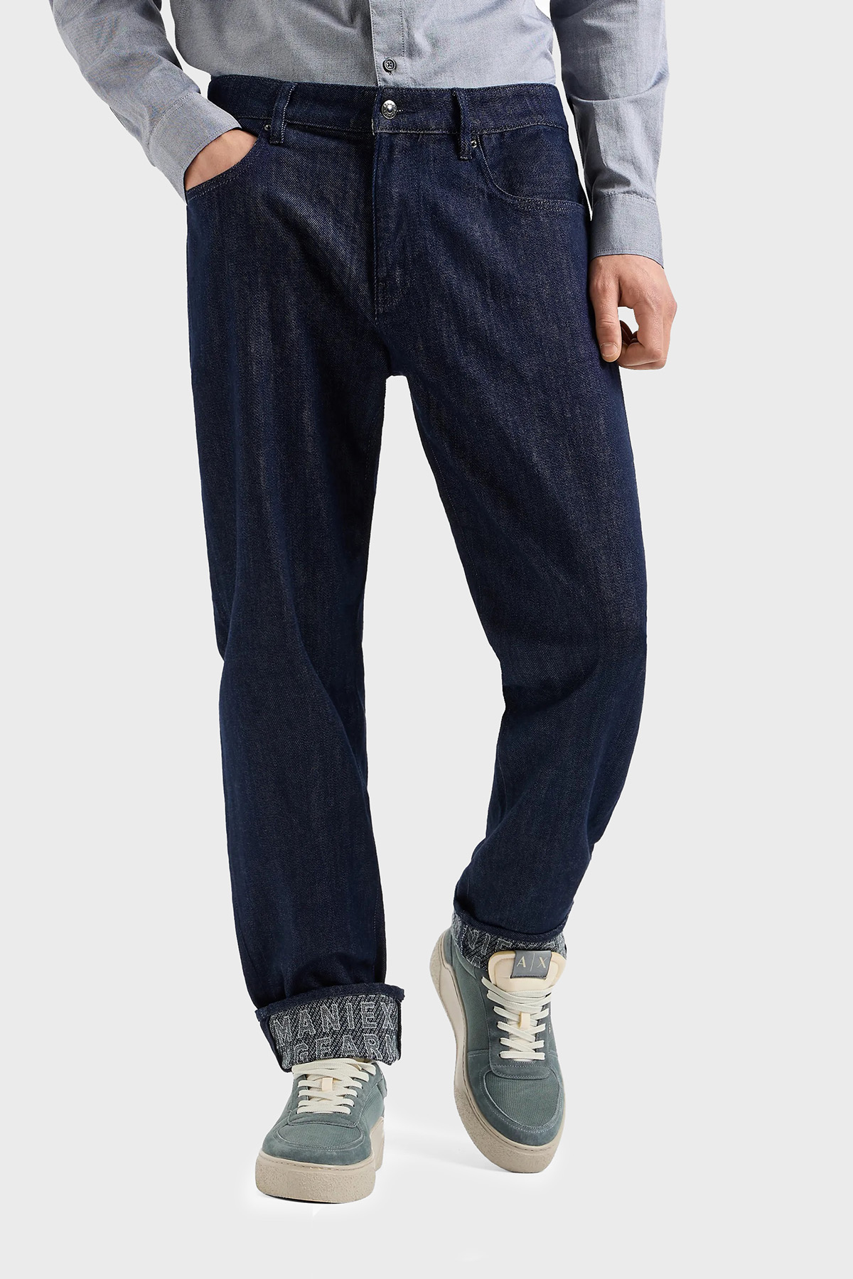 Armani Exchange J13 Normal Bel Regular Fit Jeans Erkek Kot Pantolon 3DZJ13 Z1XKZ 25FR LACİVERT