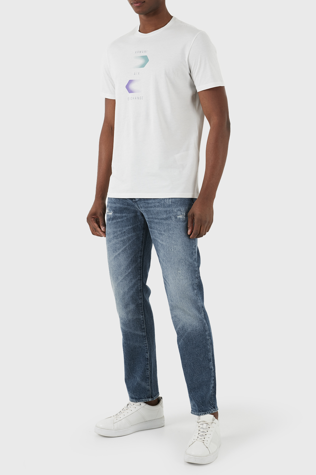 Armani Exchange J13 Yırtık Detaylı Slim Fit Jeans Erkek Kot Pantolon 3DZJ13 Z1Y9Z 1500 MAVİ