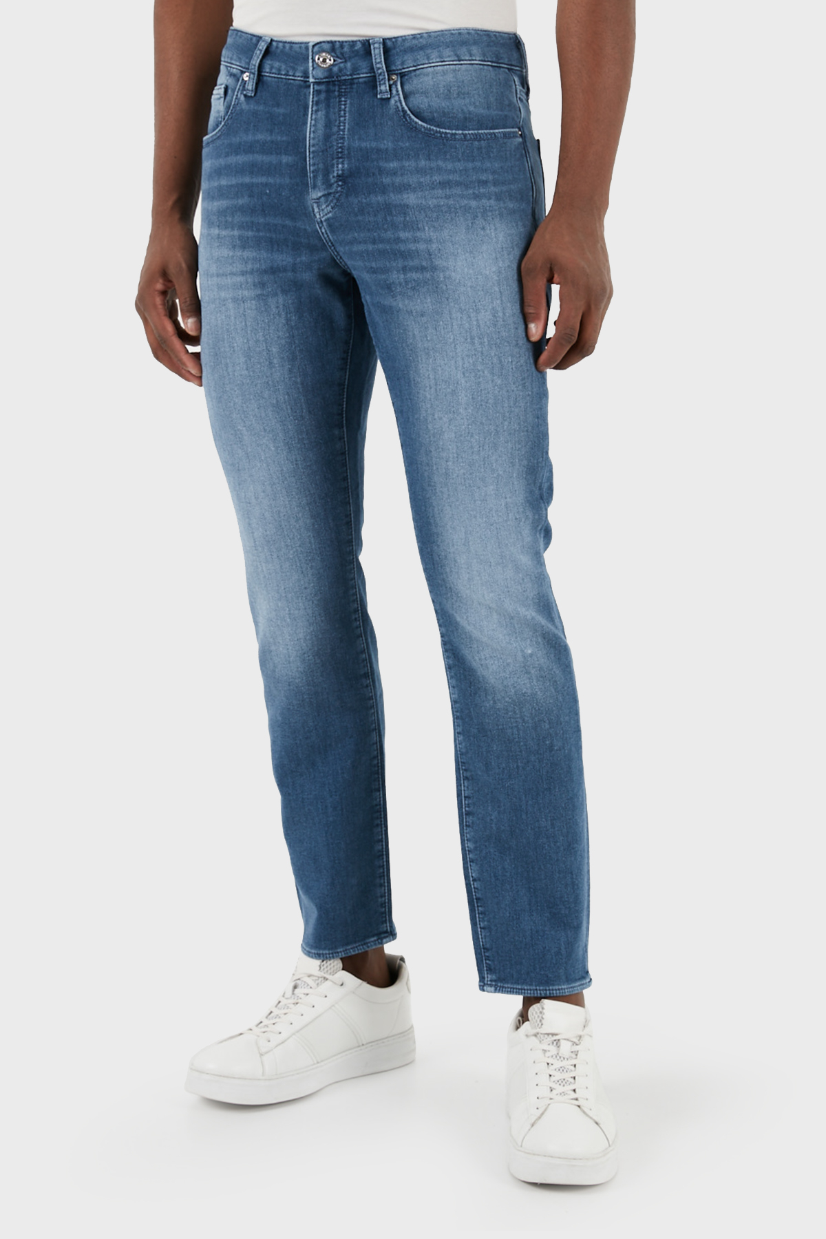 Armani Exchange J14 Normal Bel Slim Fit Jeans Erkek Kot Pantolon 3DZJ14 Z1TTZ 25EV MAVİ