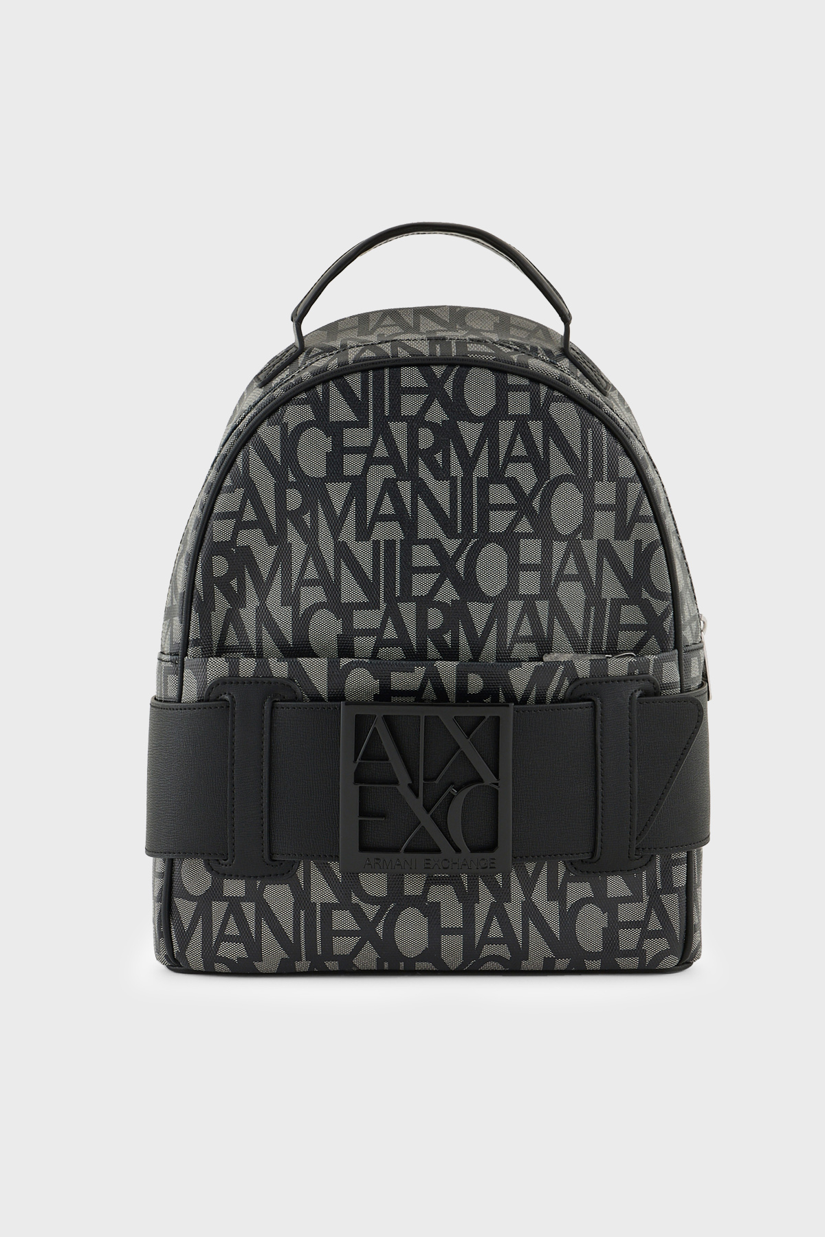 Armani Exchange Kabartma Logolu Ayarlanabilir Omuz Askılı Kadın Sırt Çantası 949153 3F742 00850 SİYAH-BEJ