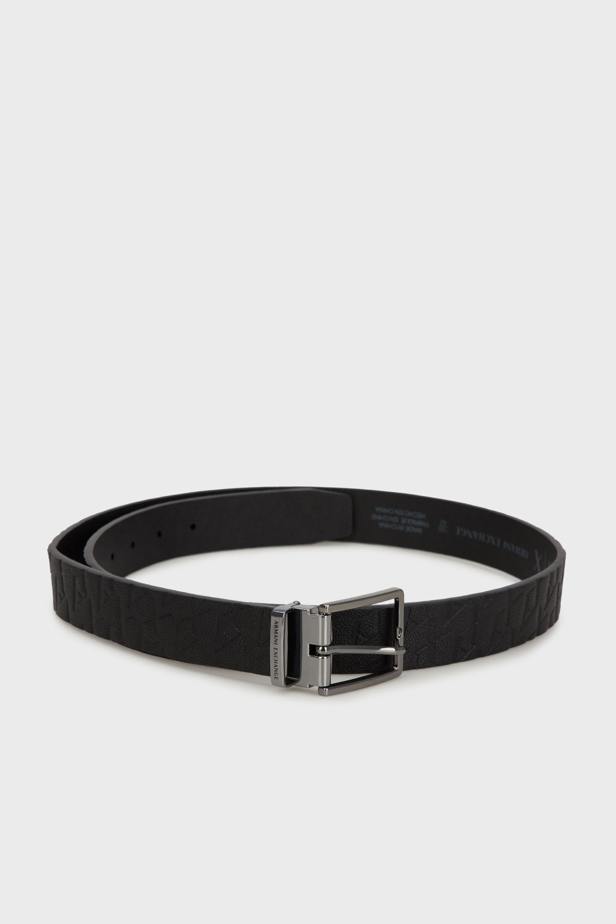 Armani Exchange Kabartmalı Logo Baskılı Erkek Kemer XM000677 AF12133 UC001 SİYAH
