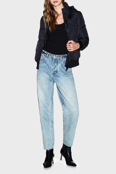Armani Exchange Kapitoneli Regular Fit Çıkarılabilir Kapüşonlu
