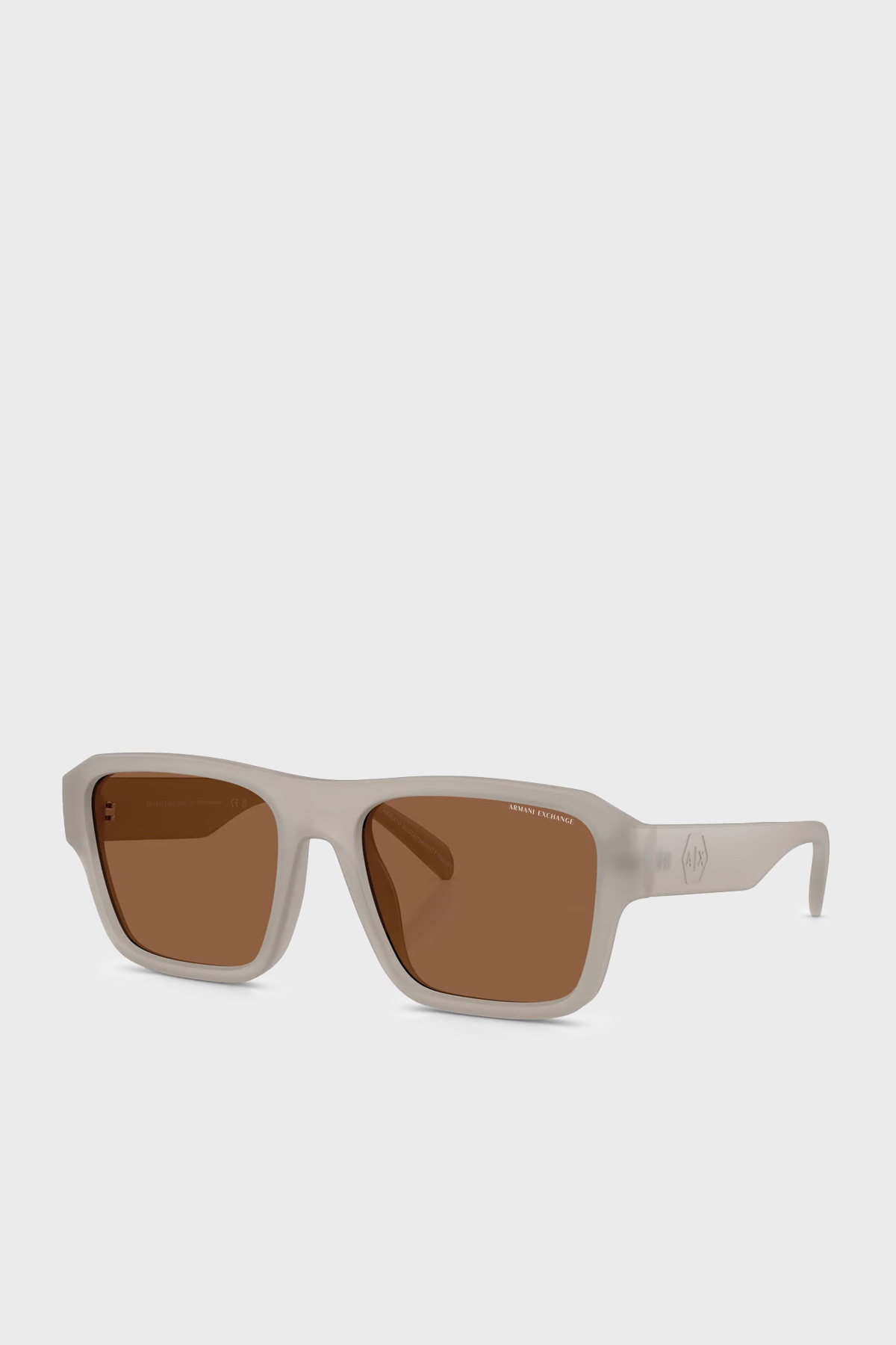 Armani Exchange Kare Güneş Erkek Gözlük 0AX4154SU 8372OK 56 Mat Opal Gri-Bronz