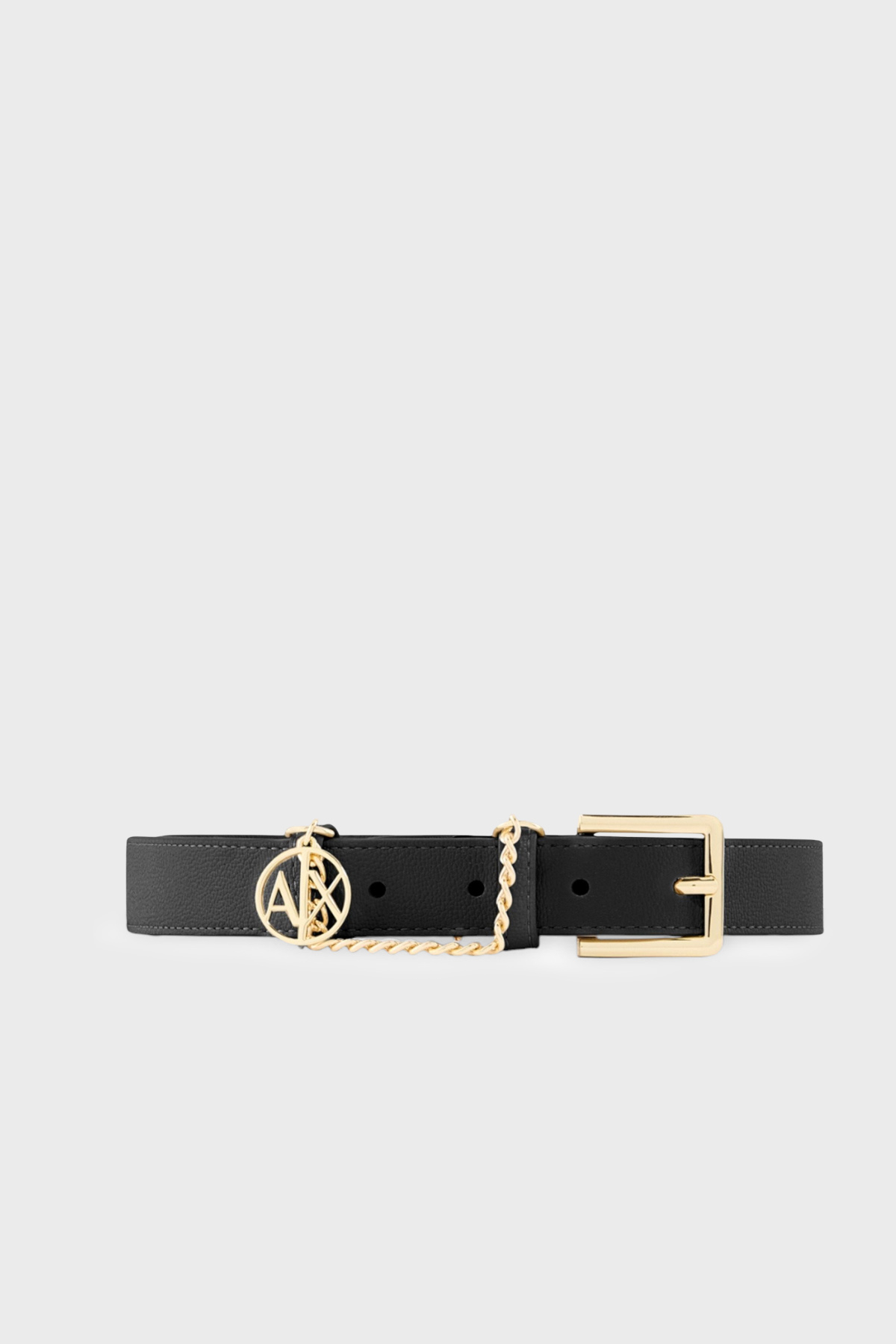 Armani Exchange Logolu Charm Detaylı Kadın Kemer XW002622 AF22692 UC001 SİYAH
