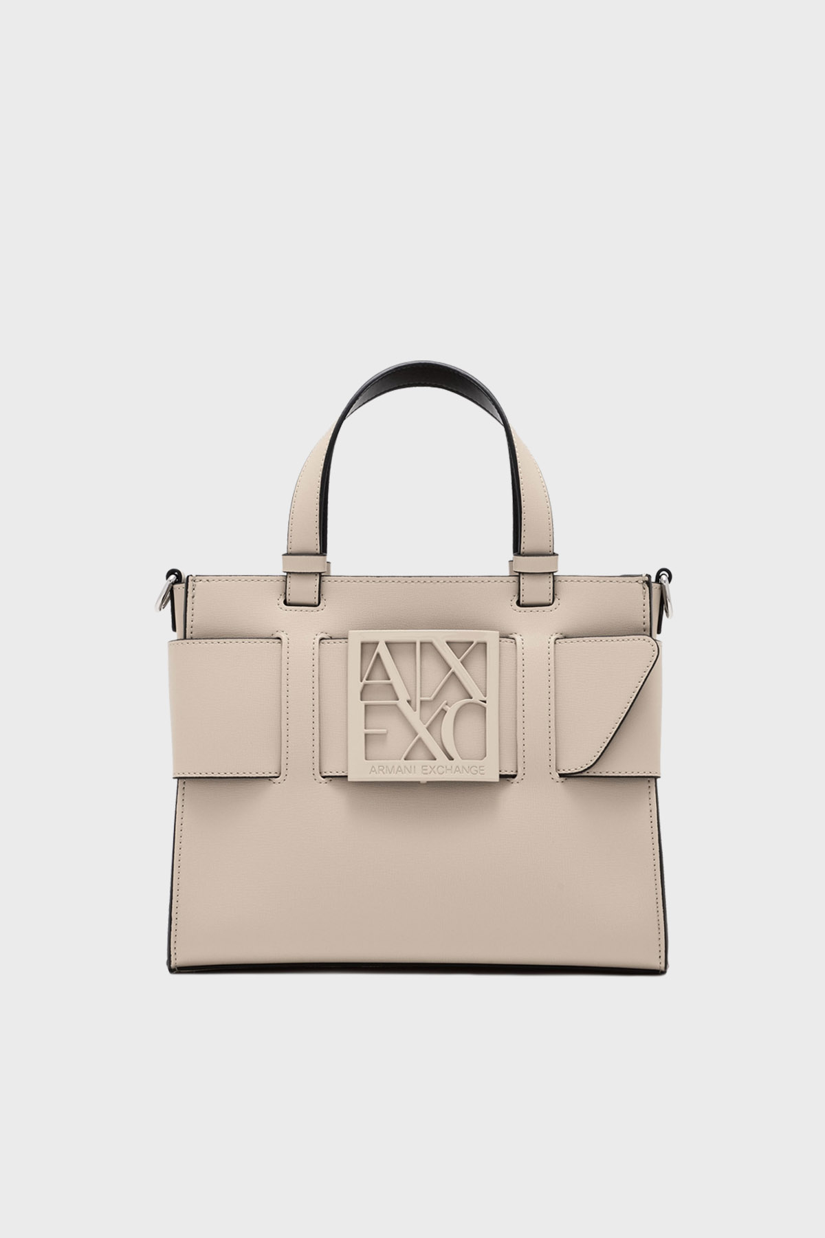 Armani Exchange Logolu Çıkarılabilir Askılı Kadın Çanta 942689 0A874 U1092 KREM