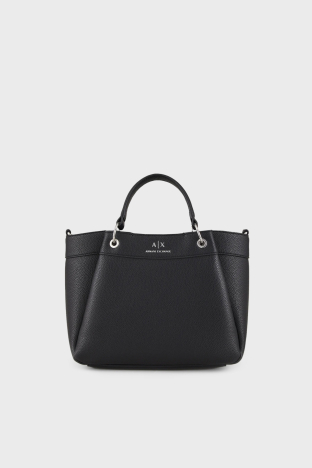 Armani Exchange Logolu Çıkarılabilir Omuz Askılı Kadın Çanta 942911 CC783 00020 SİYAH - Armani Exchange