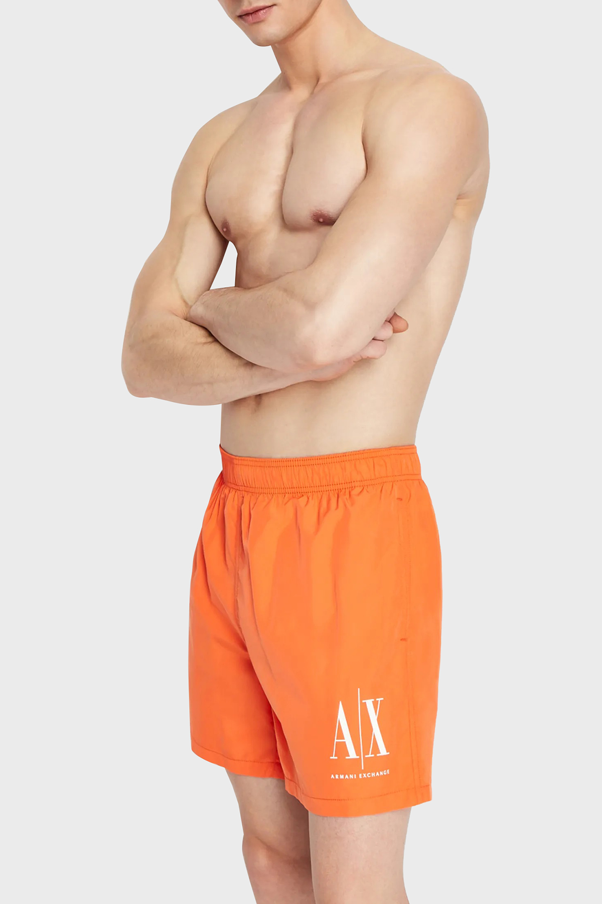 Armani Exchange Logolu Deniz Şortu Cepli Erkek Mayo Short 953034 CC623 00268 TURUNCU