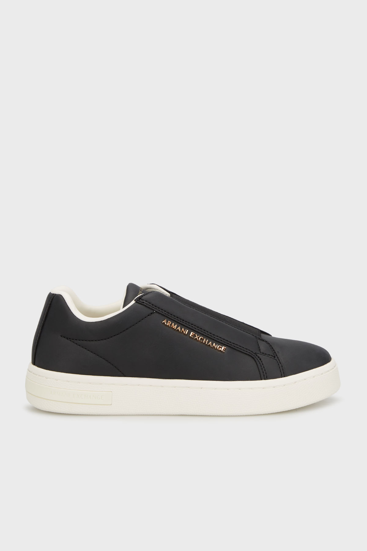 Armani Exchange Logolu Kalın Tabanlı Slip-On Sneaker Bayan Ayakkabı XW001623 AF17449 UC001 SİYAH