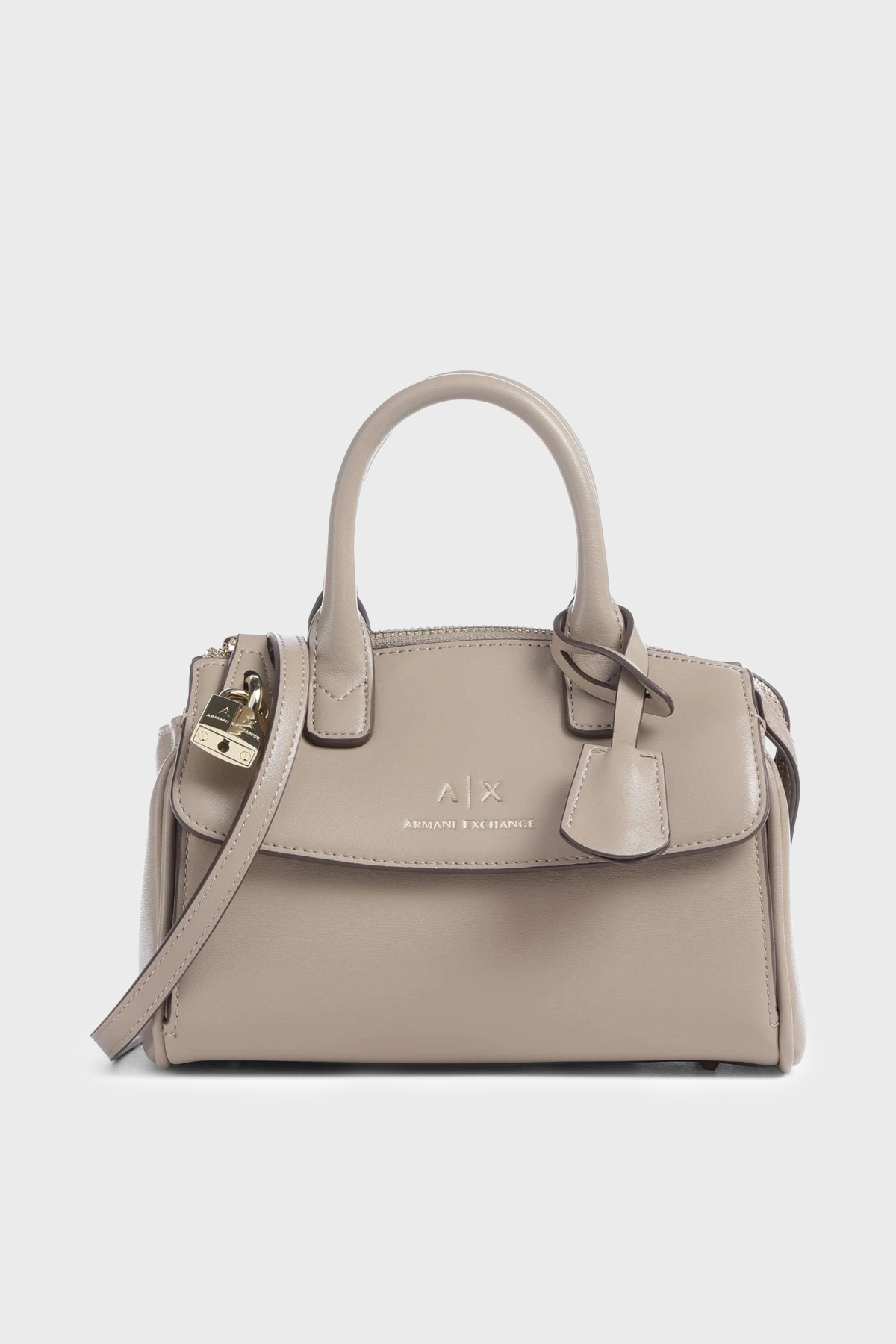 Armani Exchange Logolu Kilit Aksesuarlı Ayarlanabilir Askılı Kadın Çanta XW000395 AF12040 U6223 TOPRAK