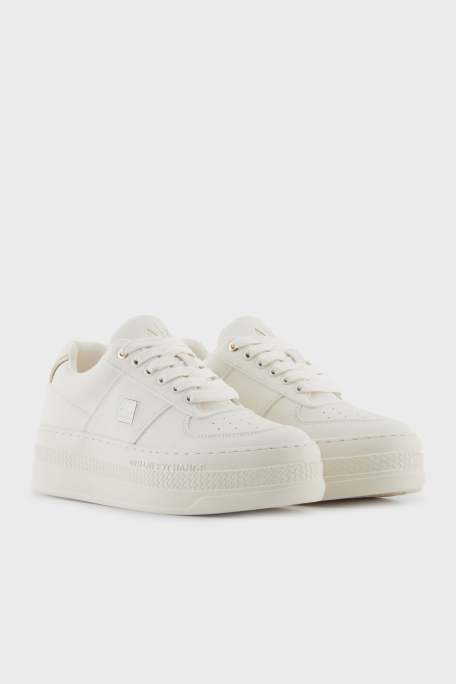 Armani Exchange Logolu Platform Taban Sneaker Bayan Ayakkabı