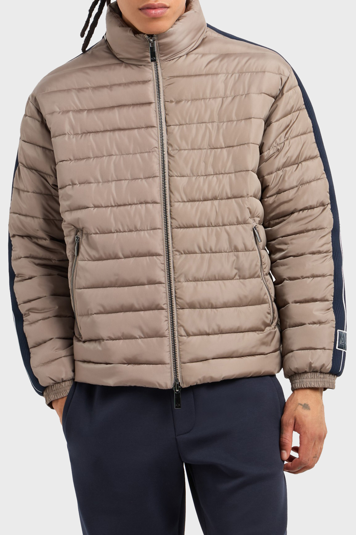 Armani Exchange Logolu Regular Fit Dik Yaka Erkek Mont 6DZB37 ZN4XZ 17AC VİZON