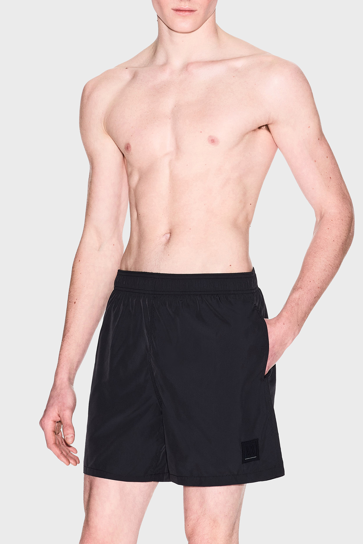 Armani Exchange Logolu Regular Fit Normal Bel Erkek Mayo Short XM000812 AF13556 UC001 SİYAH