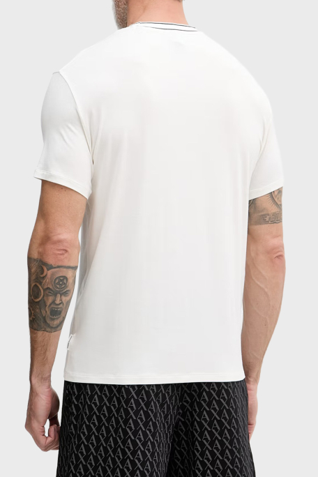 ARMANI EXCHANGE クロップドTシャツ ホワイト M armani-exchange-logolu-regular