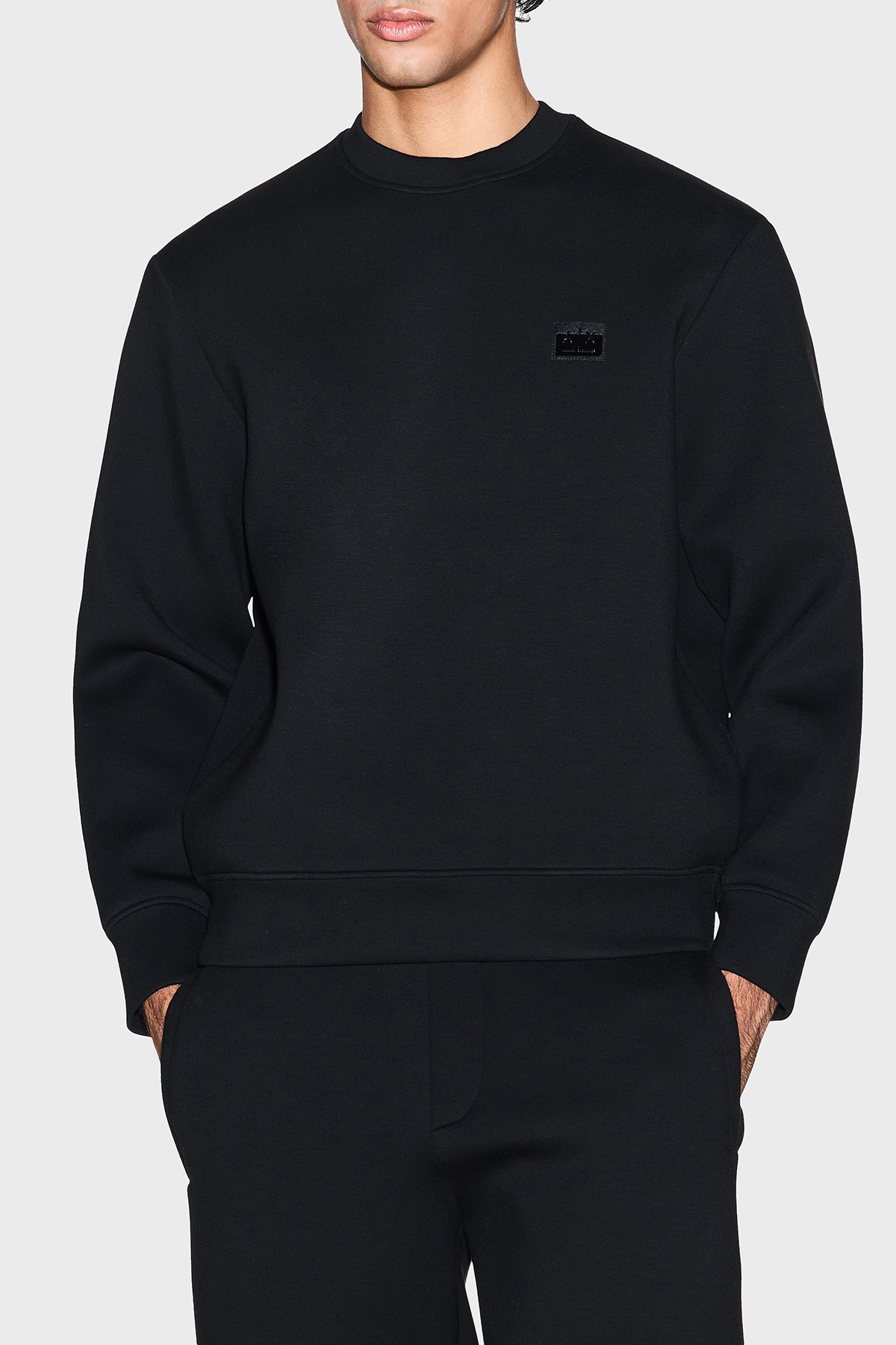 Armani Exchange Logolu Relaxed Fit Bisiklet Yaka Erkek Sweat XM001888 AF18746 UC001 SİYAH