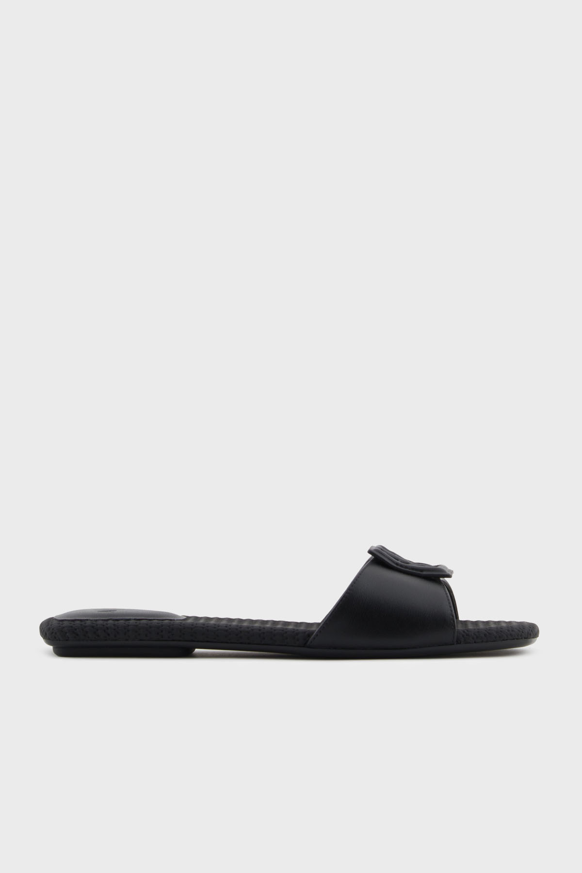 Armani Exchange Logolu Tek Bantlı Kadın Terlik XDP055 XV921 00002 SİYAH