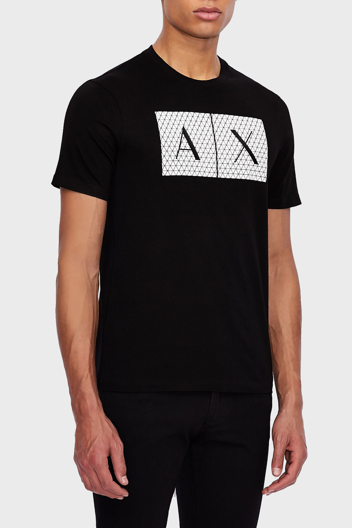 Armani Exchange Pamuklu Baskılı Slim Fit Bisiklet Yaka Erkek T Shirt 8NZTCK Z8H4Z 1200 SİYAH