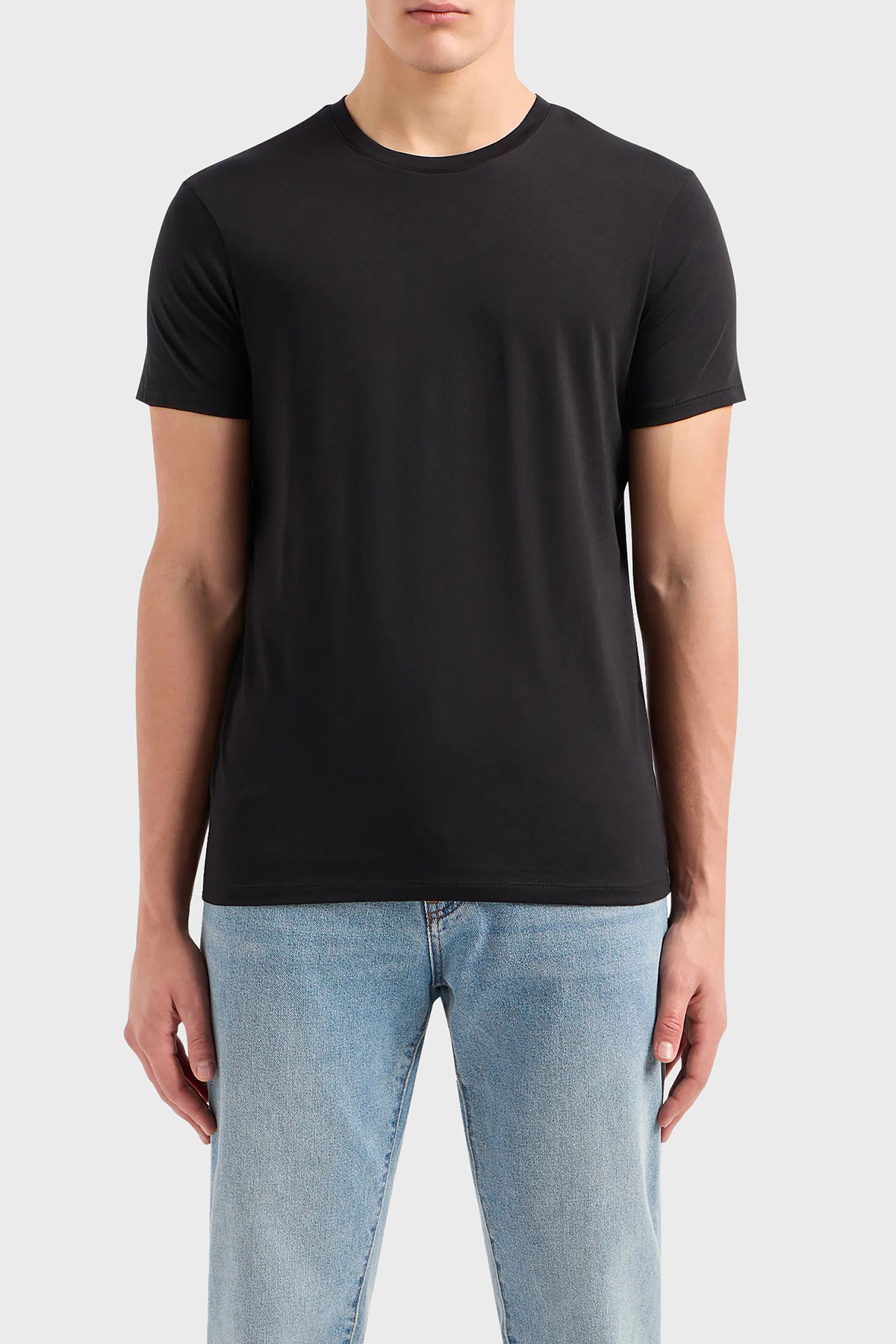 Armani Exchange Pamuklu Bisiklet Yaka Erkek T Shirt 8NZT74 ZJA5Z 1200 SİYAH