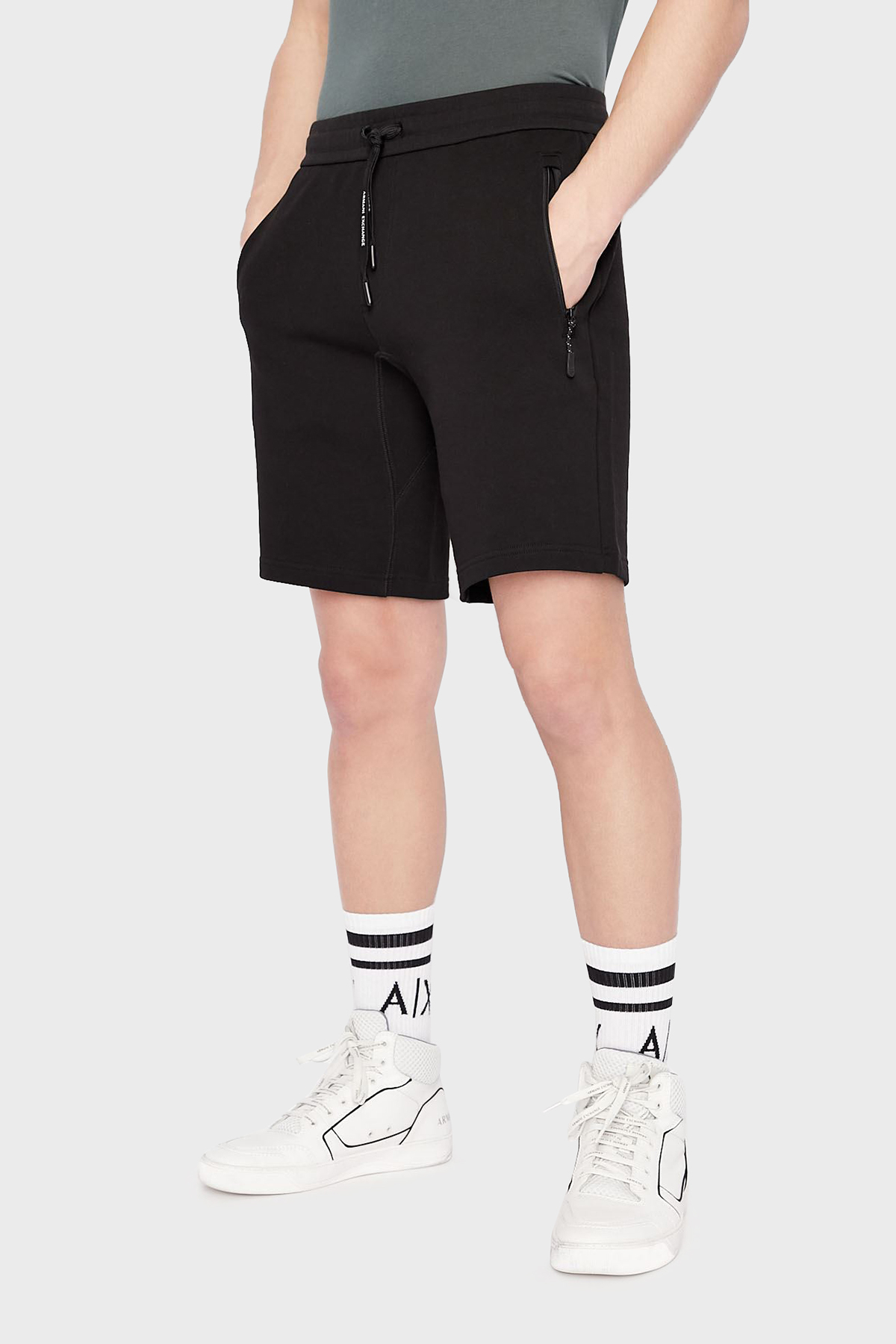 Armani Exchange Pamuklu Cepli Regular Fit Erkek Bermuda 8NZS75 ZJKRZ 1200 SİYAH