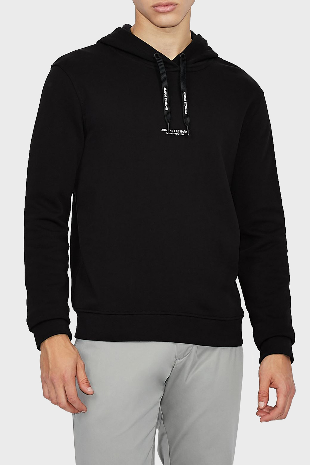 Armani Exchange Pamuklu Kapüşonlu Regular Fit Erkek Sweat 8NZM94 ZJKRZ 1200 SİYAH