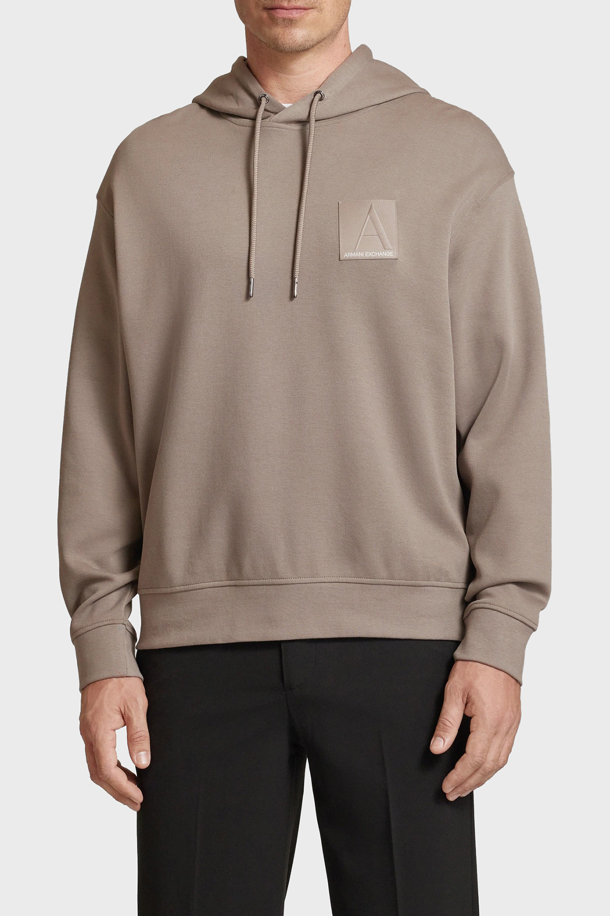 Armani Exchange Pamuklu Logolu Regular Fit Kapüşonlu Erkek Sweat 6DZMJB ZJNKZ 17AC VİZON