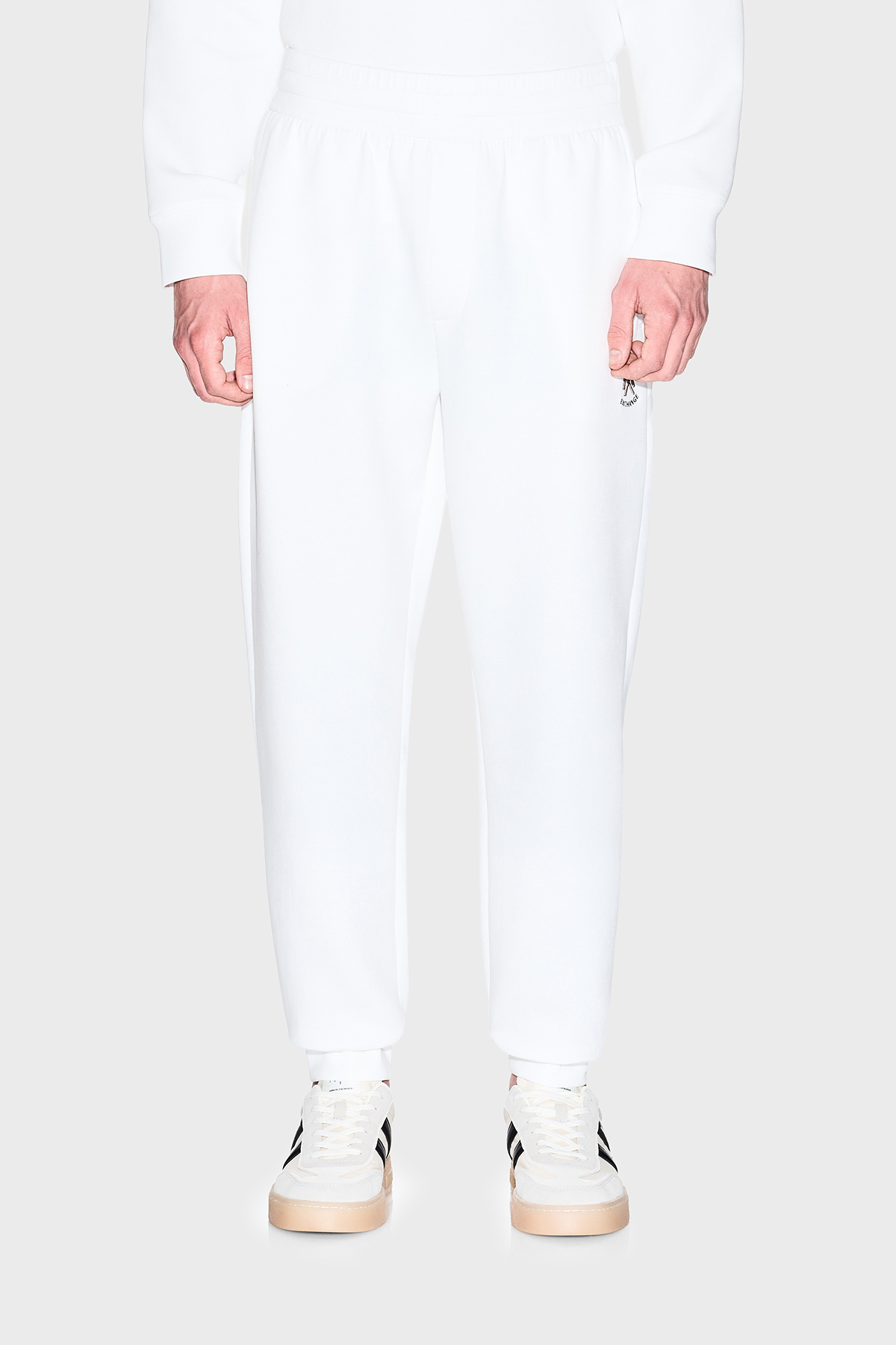 Armani Exchange Pamuklu Normal Bel Lastikli Paça Jogger Erkek Pantolon XM001778 AF10818 U0009 BEYAZ