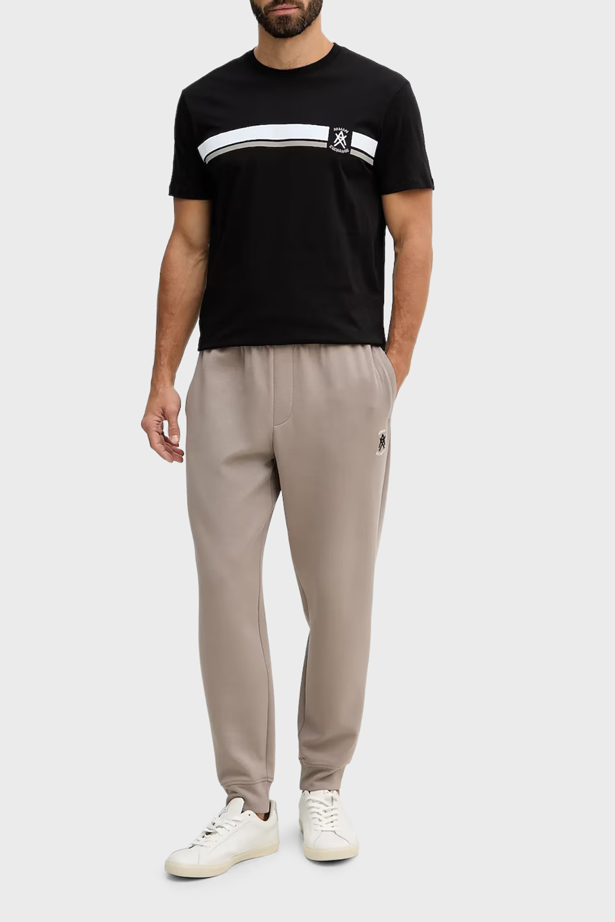 Armani Exchange Pamuklu Normal Bel Lastikli Paça Jogger Erkek Pantolon XM001778 AF10818 U6107 TOPRAK
