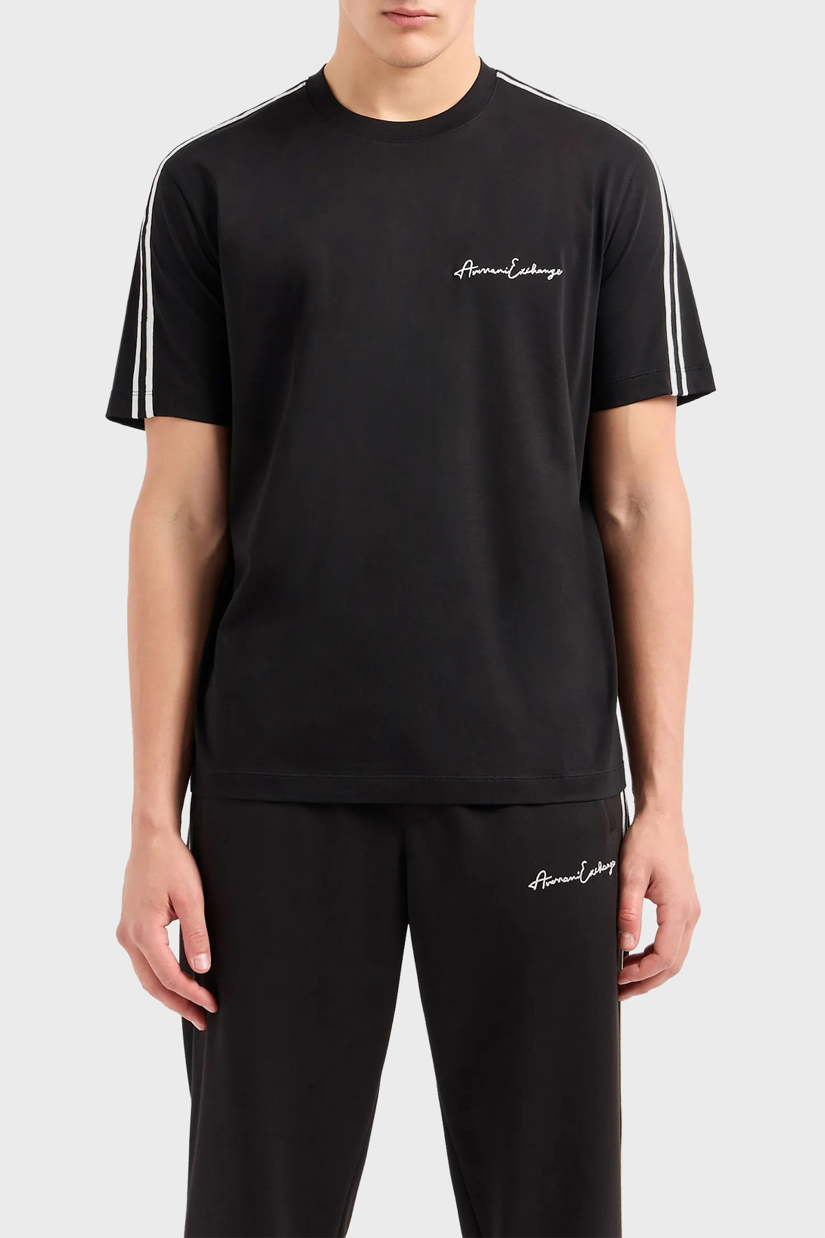 Armani Exchange Pamuklu Regular Fit Bisiklet Yaka Erkek T Shirt 8NZTSG ZJ9AZ 1200 SİYAH
