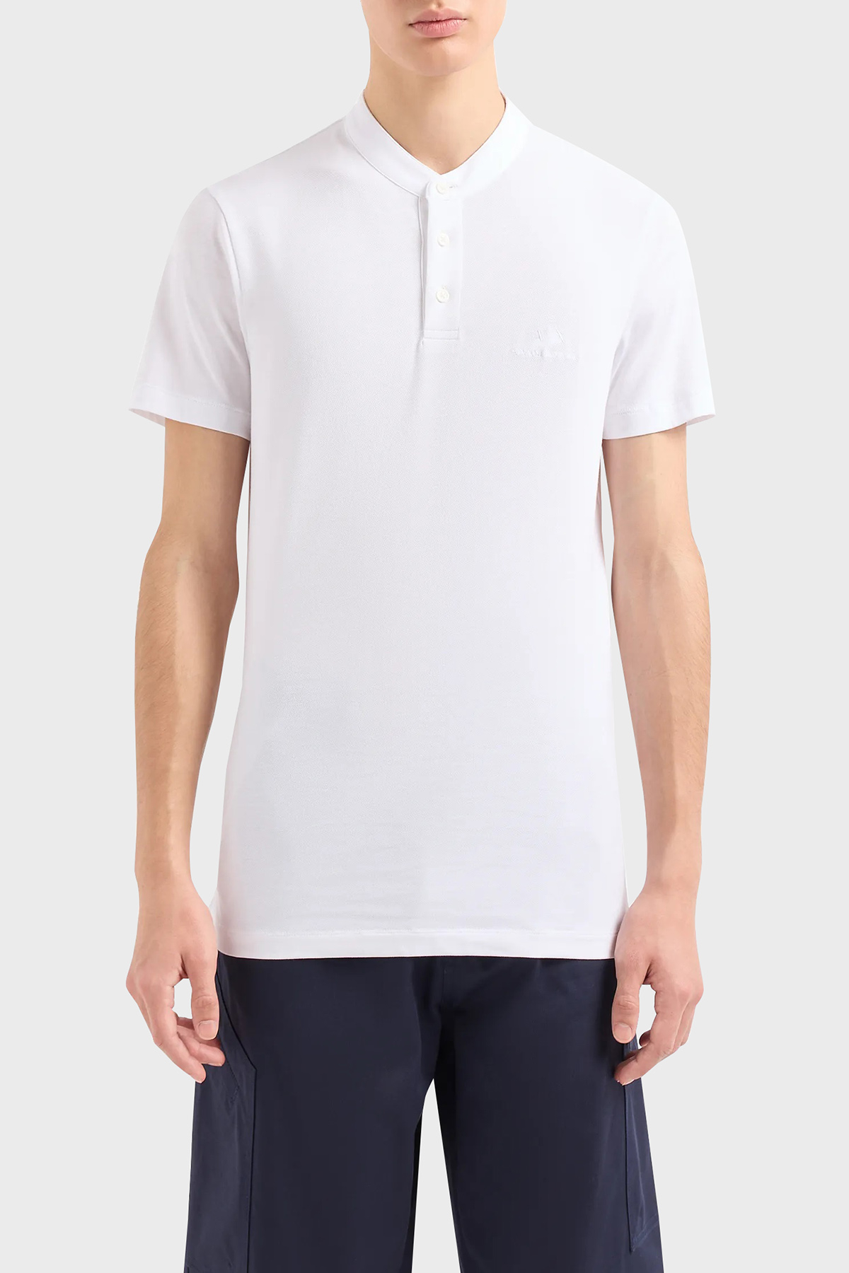 Armani Exchange Pamuklu Regular Fit Erkek Polo Yaka T Shirt 3DZFHZ ZJXHZ 1100 BEYAZ