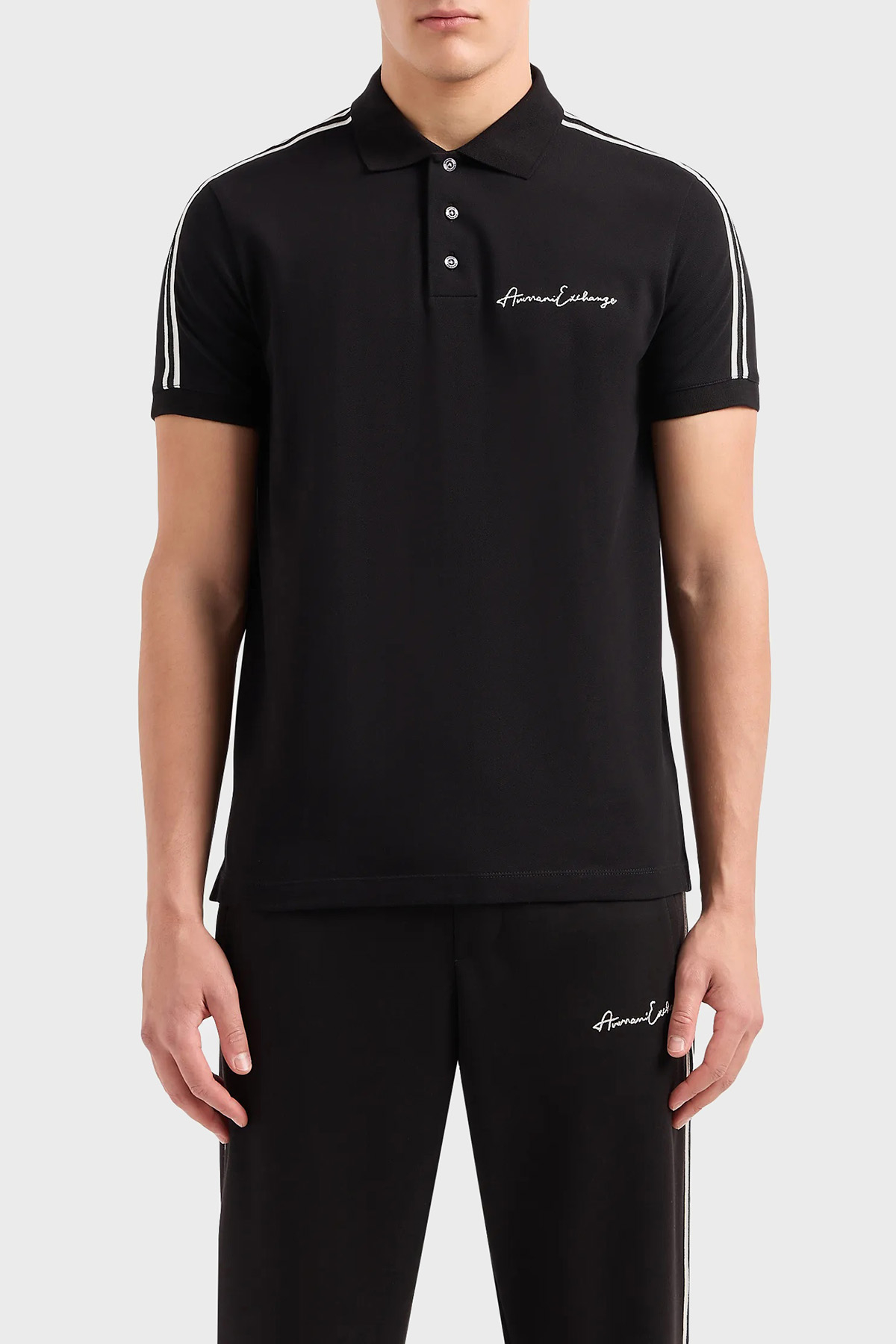 Armani Exchange Pamuklu Regular Fit Erkek Polo Yaka T Shirt 8NZFSG ZJ81Z 1200 SİYAH