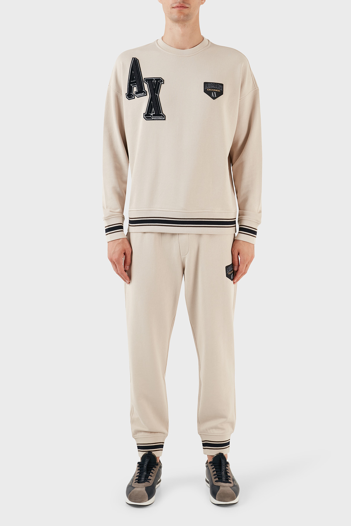 Armani Exchange Pamuklu Regular Fit Jogger Spor Erkek Pantolon 6RZPJF ZJDPZ 1934 BEJ