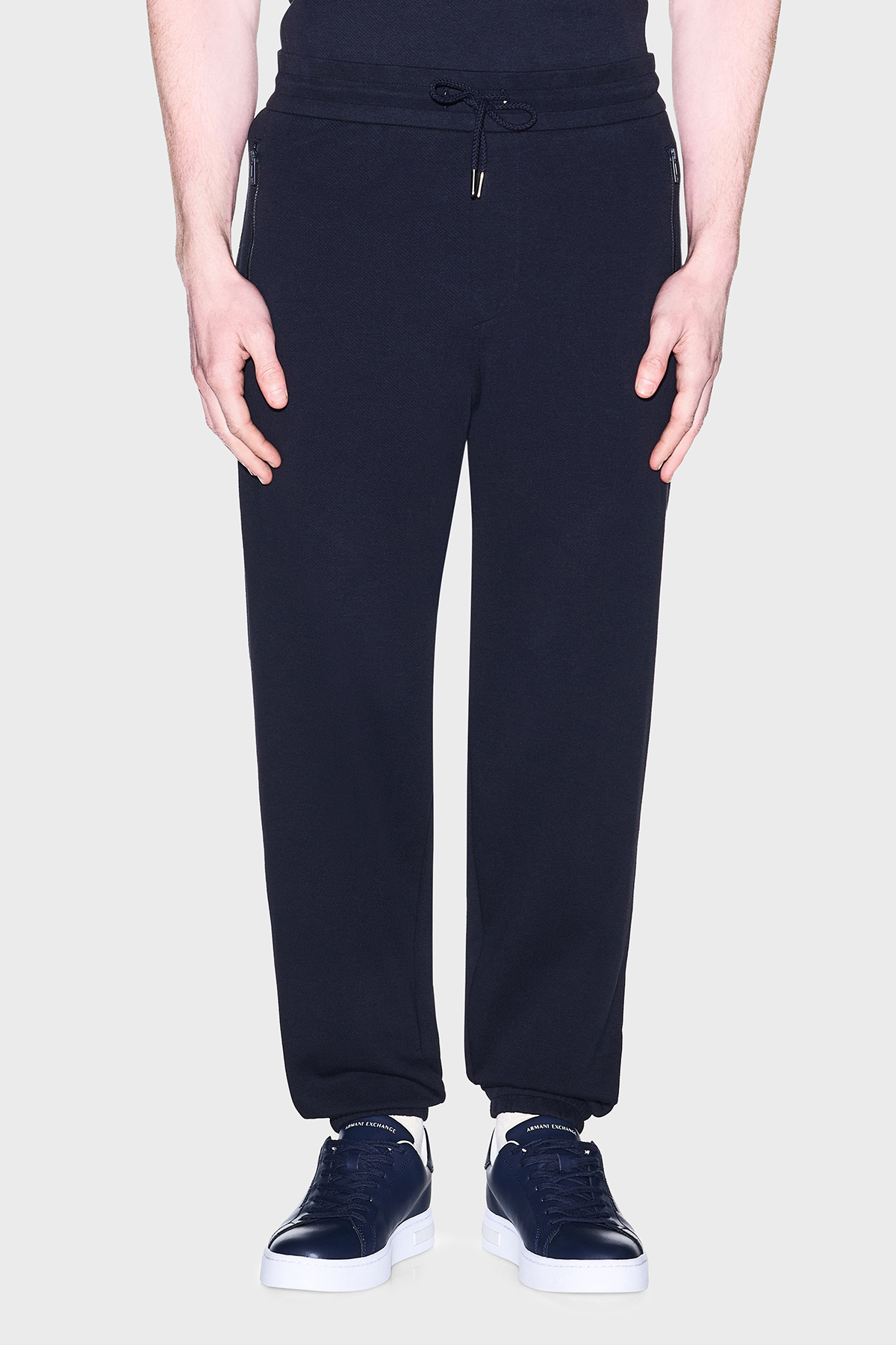 Armani Exchange Pamuklu Regular Fit Lastikli Paça Jogger Erkek Pantolon XM002353 AF21869 UB101 Lacivert