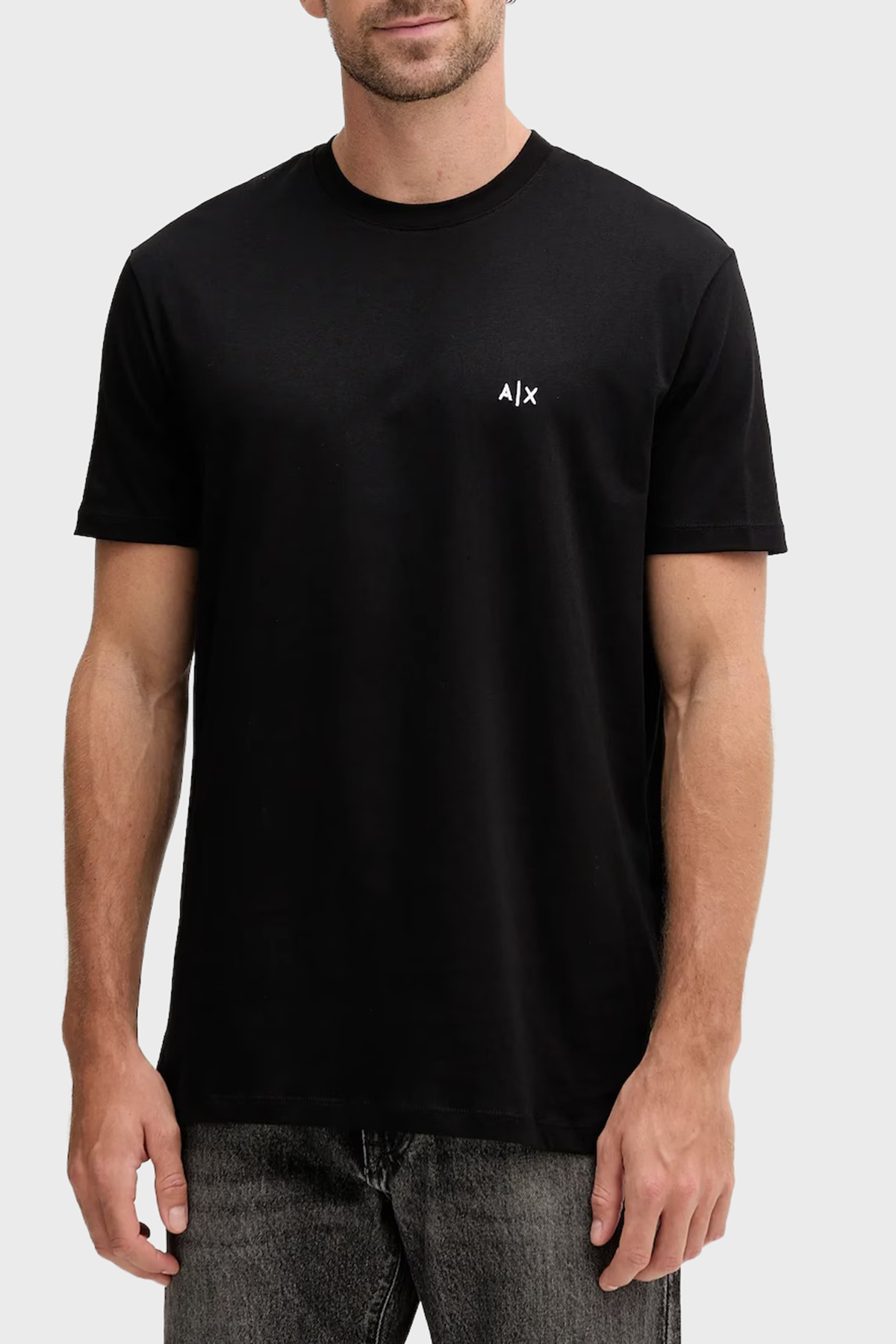Armani Exchange Pamuklu Regular Fit Logolu Bisiklet Yaka Erkek T Shirt XM001568 AF10358 UC001 SİYAH