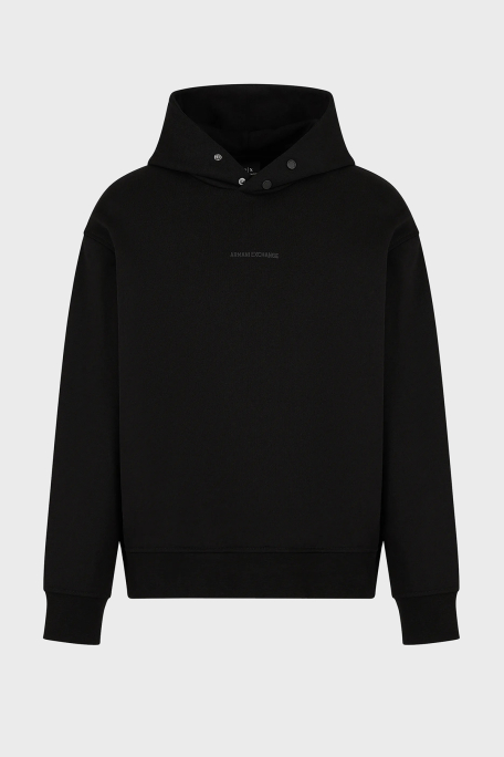 Armani Exchange Pamuklu Regular Fit Logolu Kapüşonlu Erkek Sweat