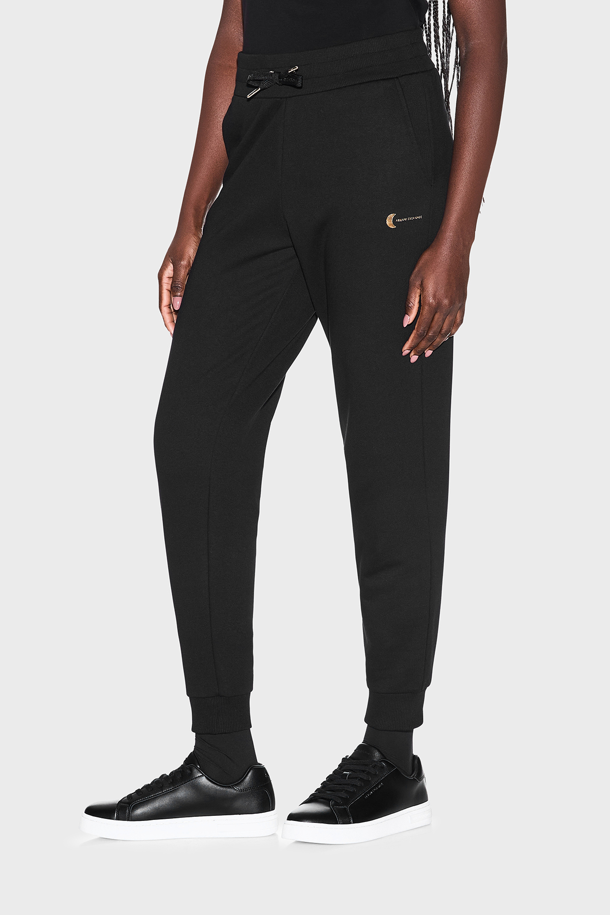 Armani Exchange Pamuklu Relaxed Fit Lastikli Paça Jogger Kadın Pantolon XW001848 AF18853 UC001 SİYAH